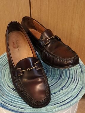 Cole Haan SZ 9.5W  Men’s Dark Brown Leather Bit Loafers See All Pictures